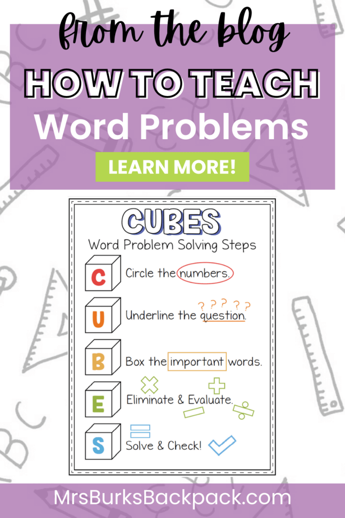 From the blog: How to teach word problems