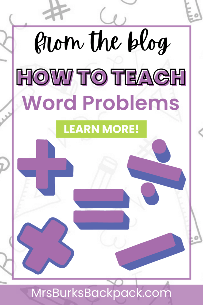 From the blog: How to teach word problems