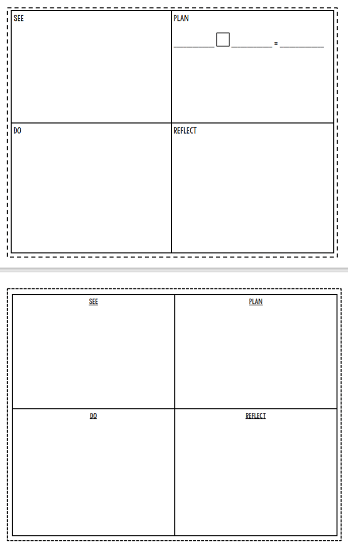 See Plan Do Reflect Math Word Problem Solving Strategy Teaching Templates