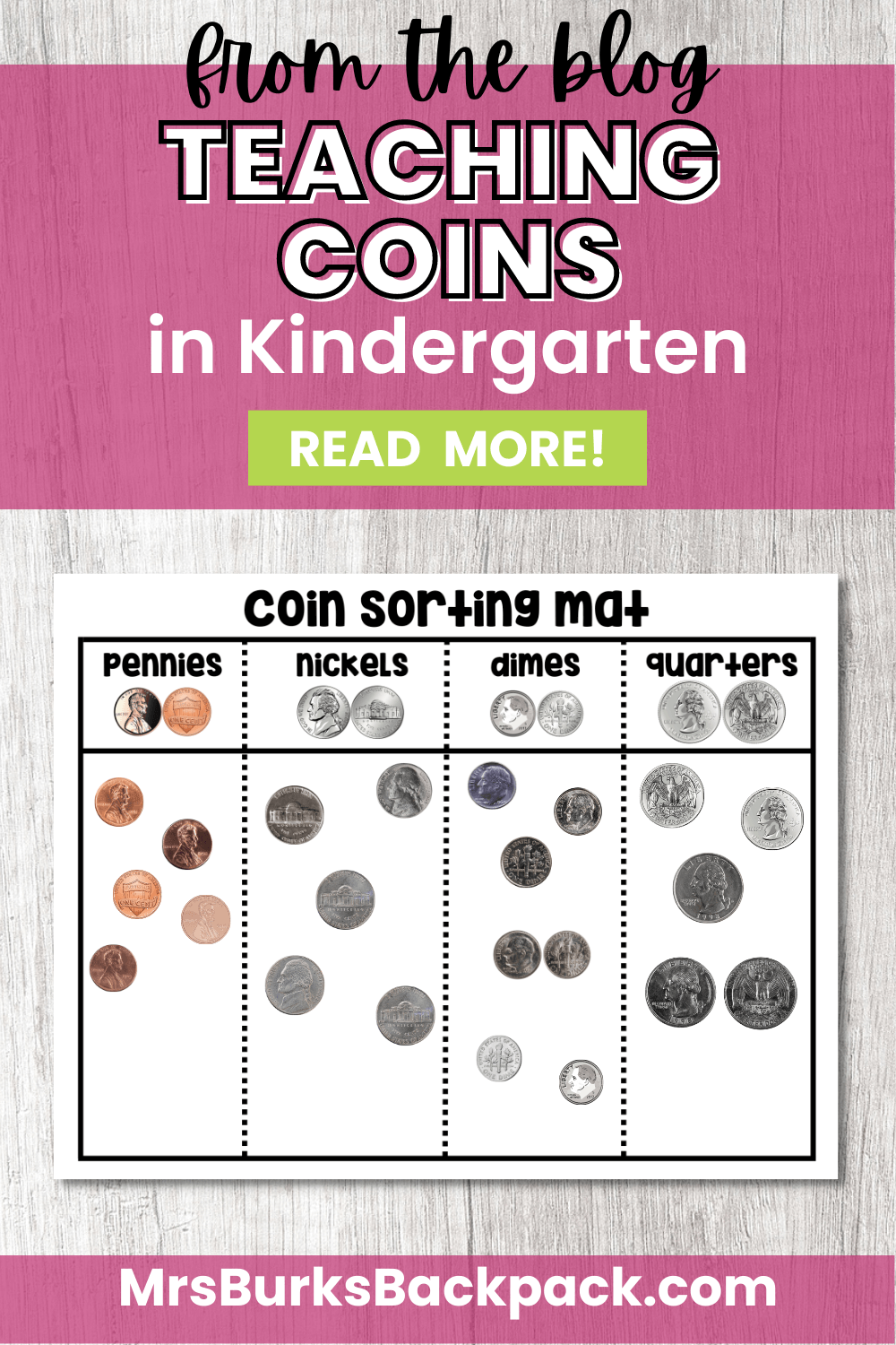 from the blog teaching coins in kindergarten read more here