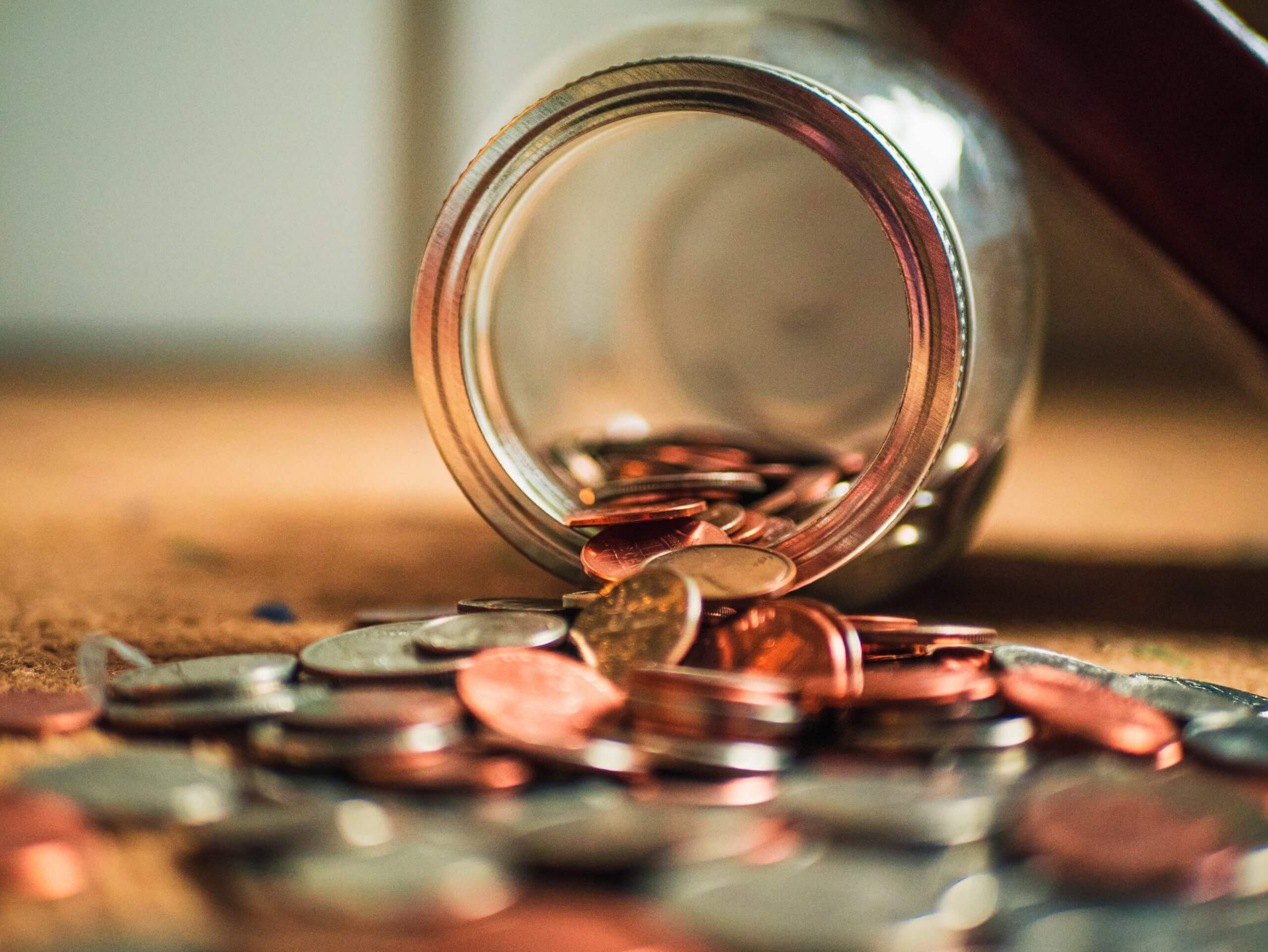 coins jar photo