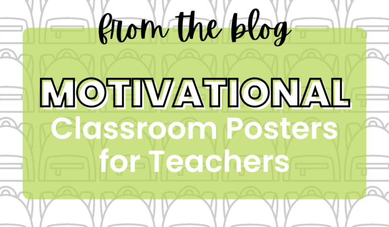 Motivational Classroom Posters - Mrs. Burks Backpack