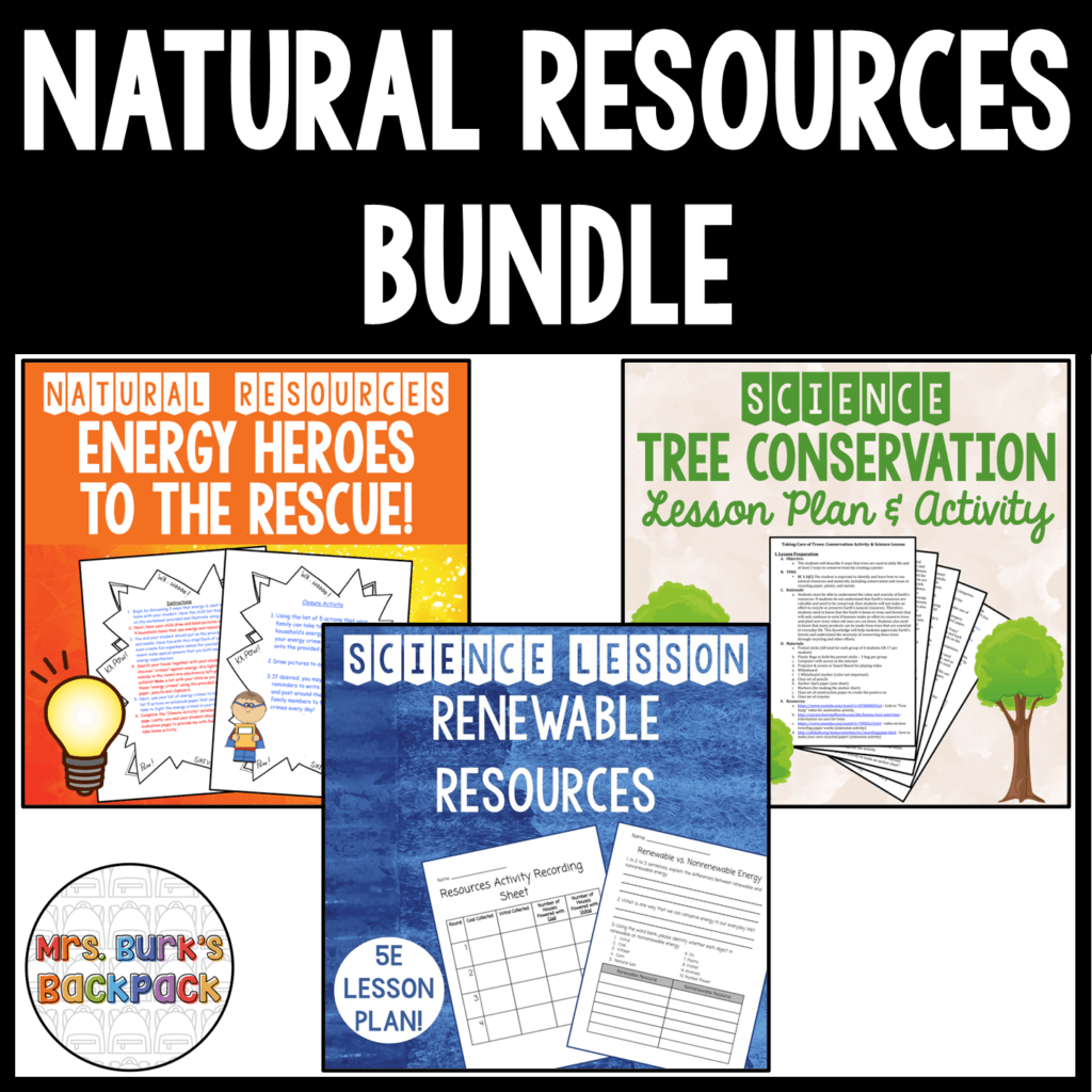 Teaching Natural Resources Bundle product covers