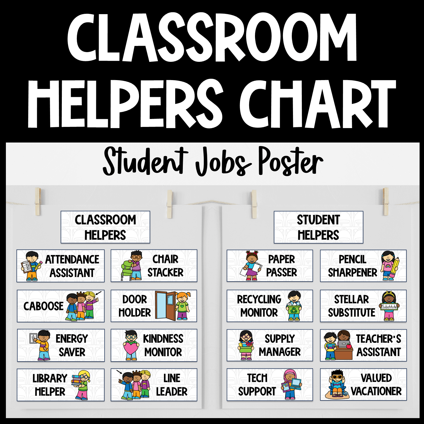 Classroom Jobs Chart Made Easy: Ideas for Elementary Teachers