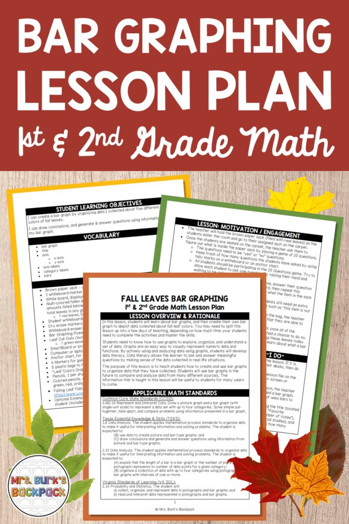 bar graphing lesson plan 1st and 2nd grade math