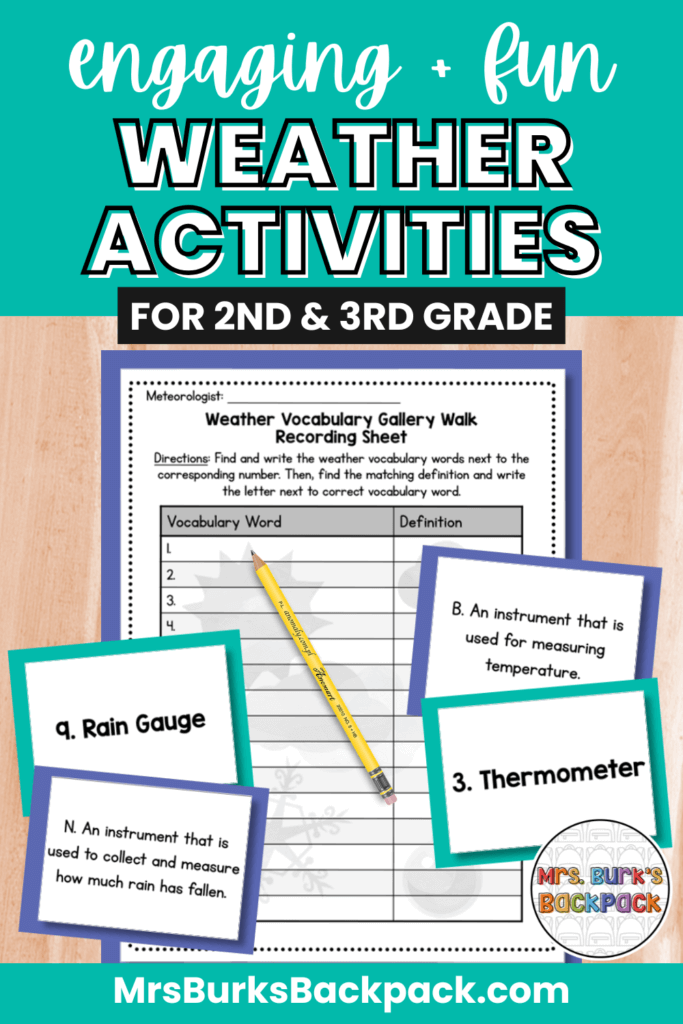 engaging fun weather activities 2nd and 3rd grade