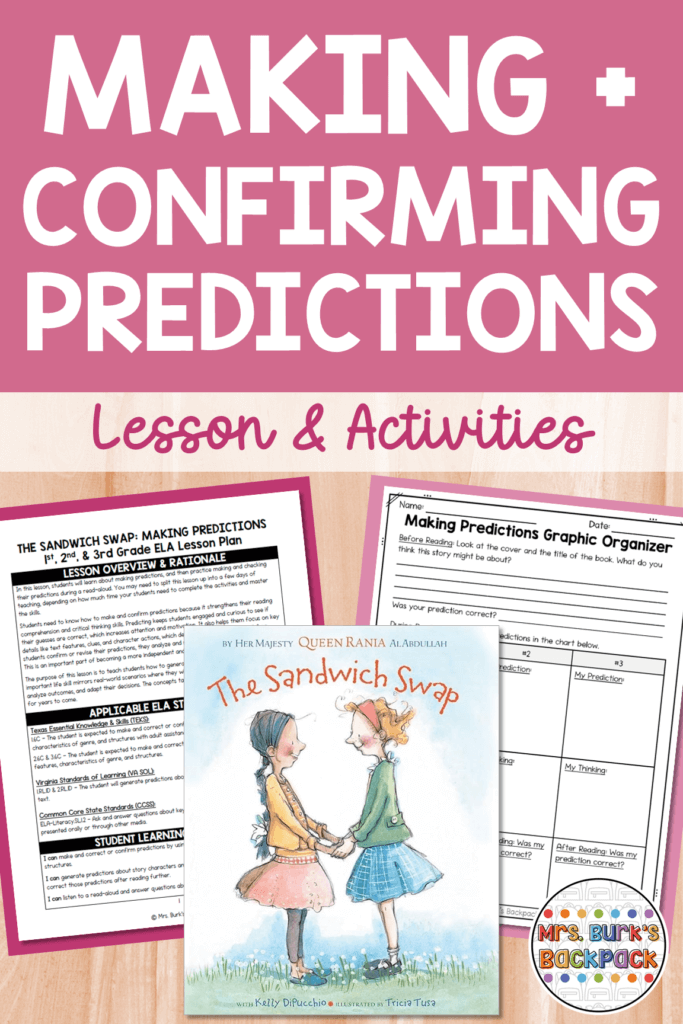 making predictions lesson plan and activities