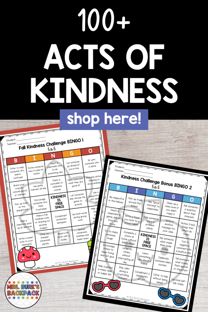 acts of kindness bingo boards