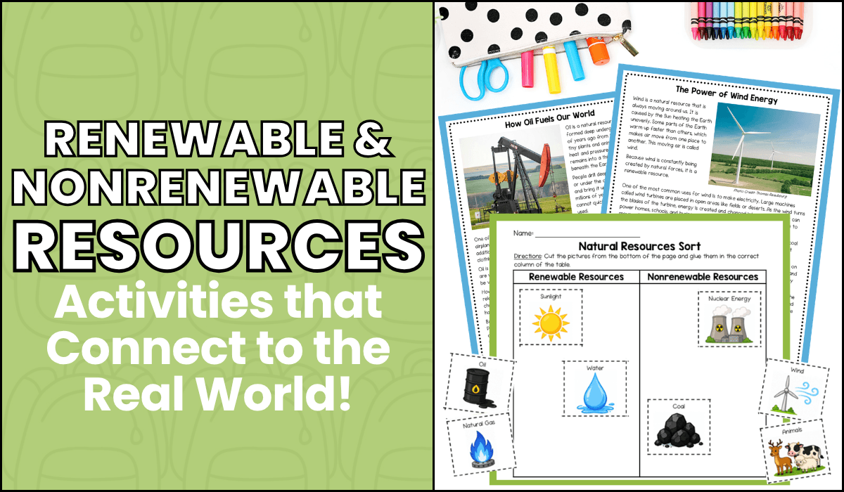 renewable and nonrenewable resources activities that connect to the real world!