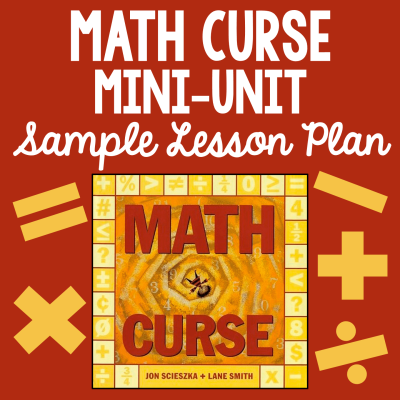 Math curse mini-unit sample lesson plan cover