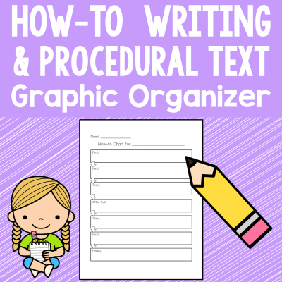 How-To Writing & Procedural Text Graphic Organizer Freebie